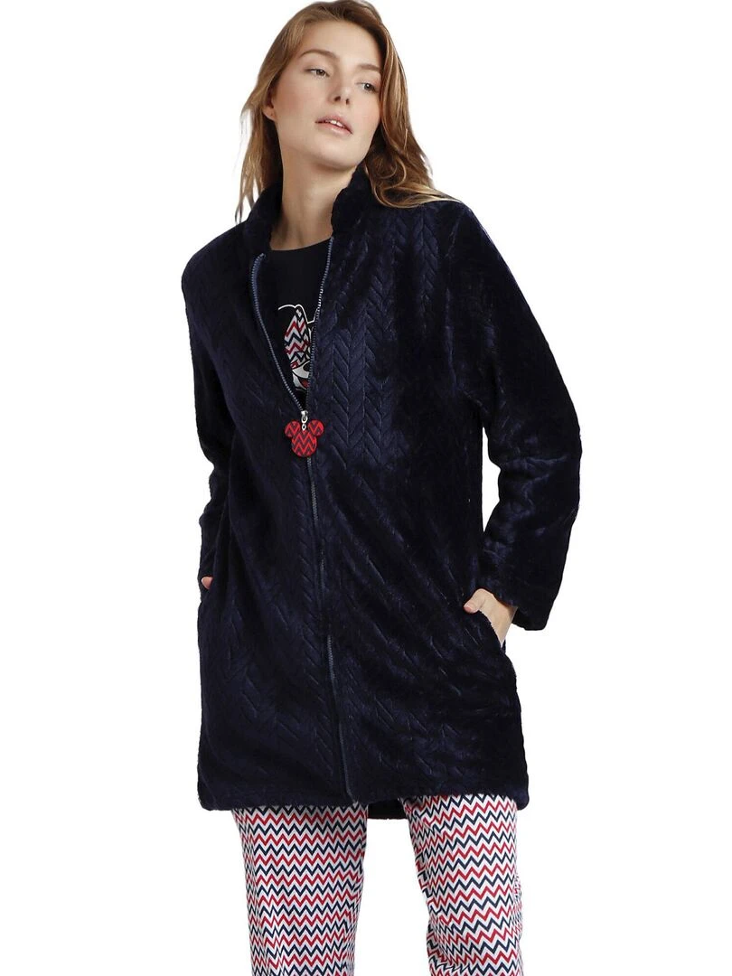 Veste d'intérieur Zigzag Minnie Disney Bleu marine