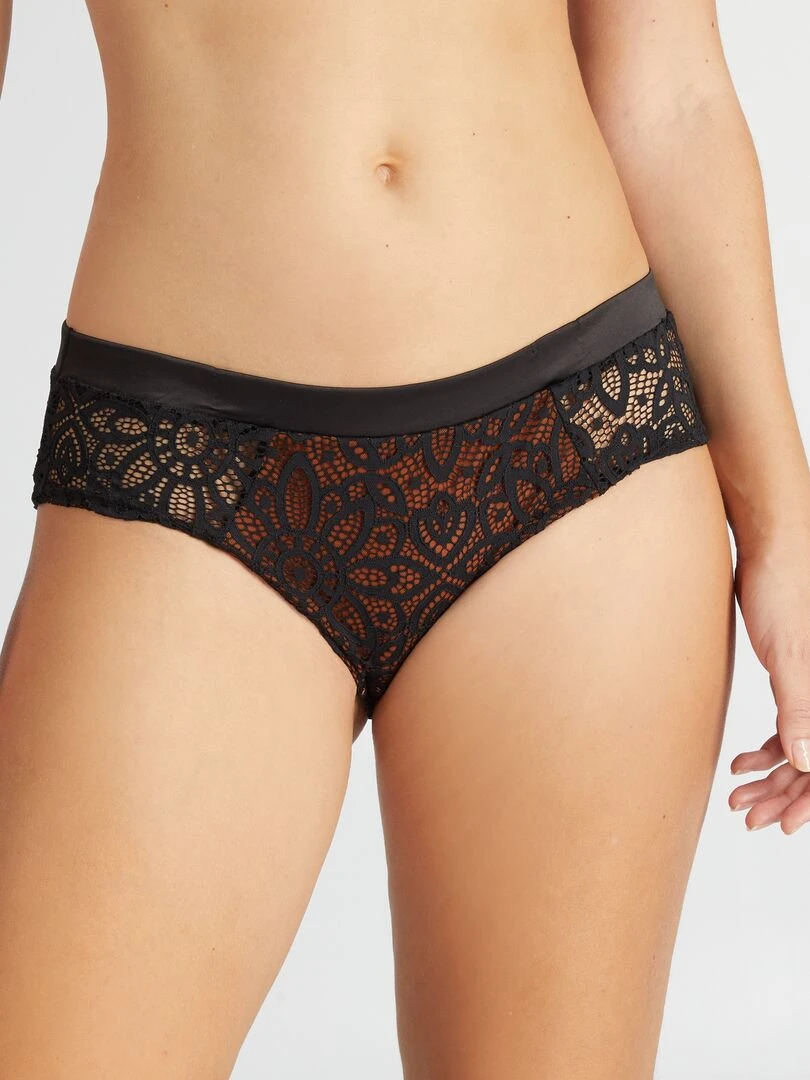 Shorty en dentelle 'Envie de lingerie'   Noir
