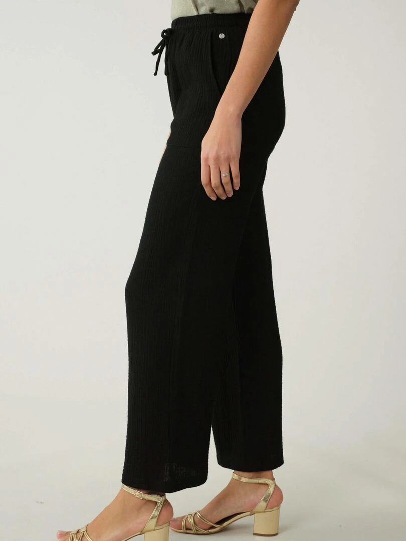 Pantalon décontracté long pour femme 'Deeluxe'   Noir