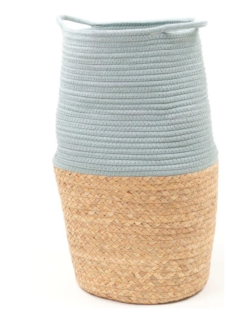 Panier long tressé 'LA FACTORY' 'TODAY' Bleu céladon