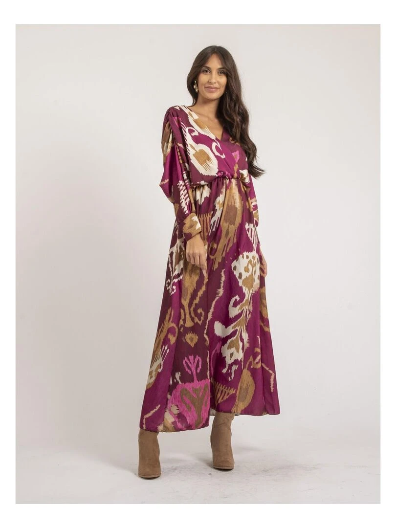 Robe longue motifs IVECA   Violet