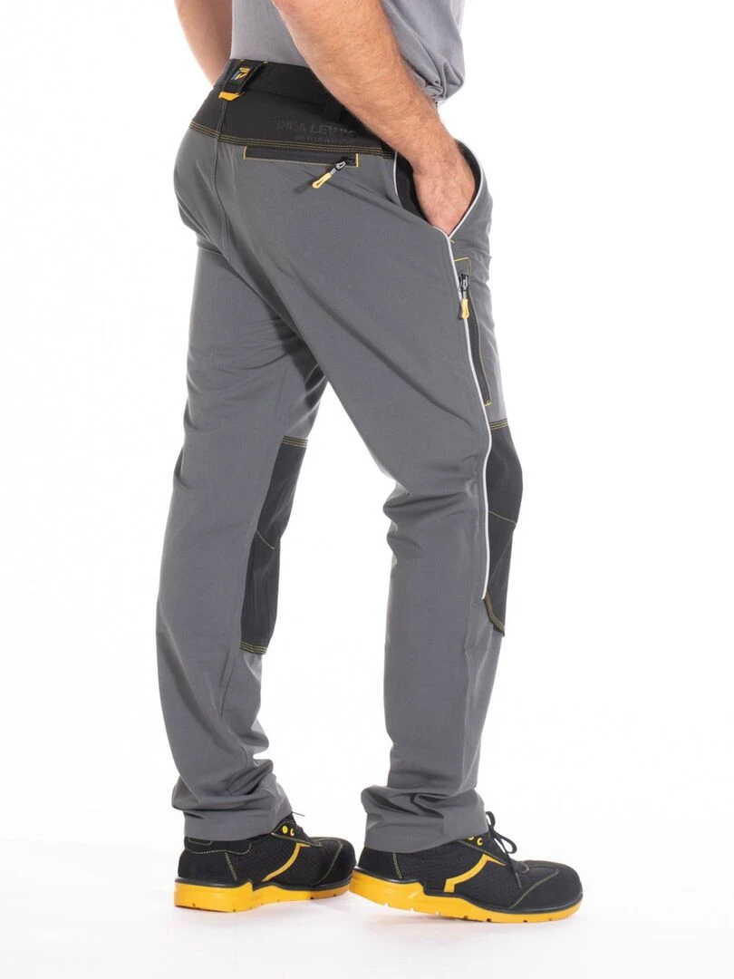 Pantalon de travail technique avec genoux renforcés WOGTEC 'Rica Lewis'   Gris