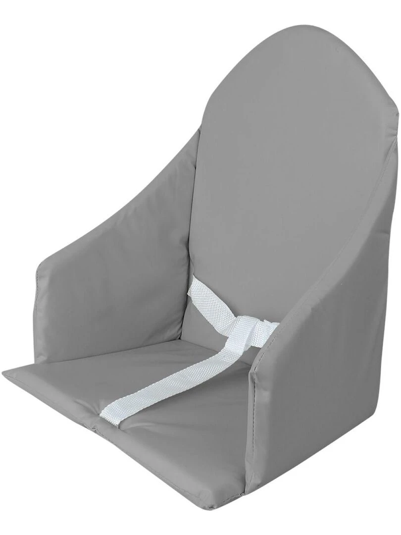 Coussin d'assise universel Miam avec harnais pour chaise haute bébé Monsieur Bébé Gris foncé