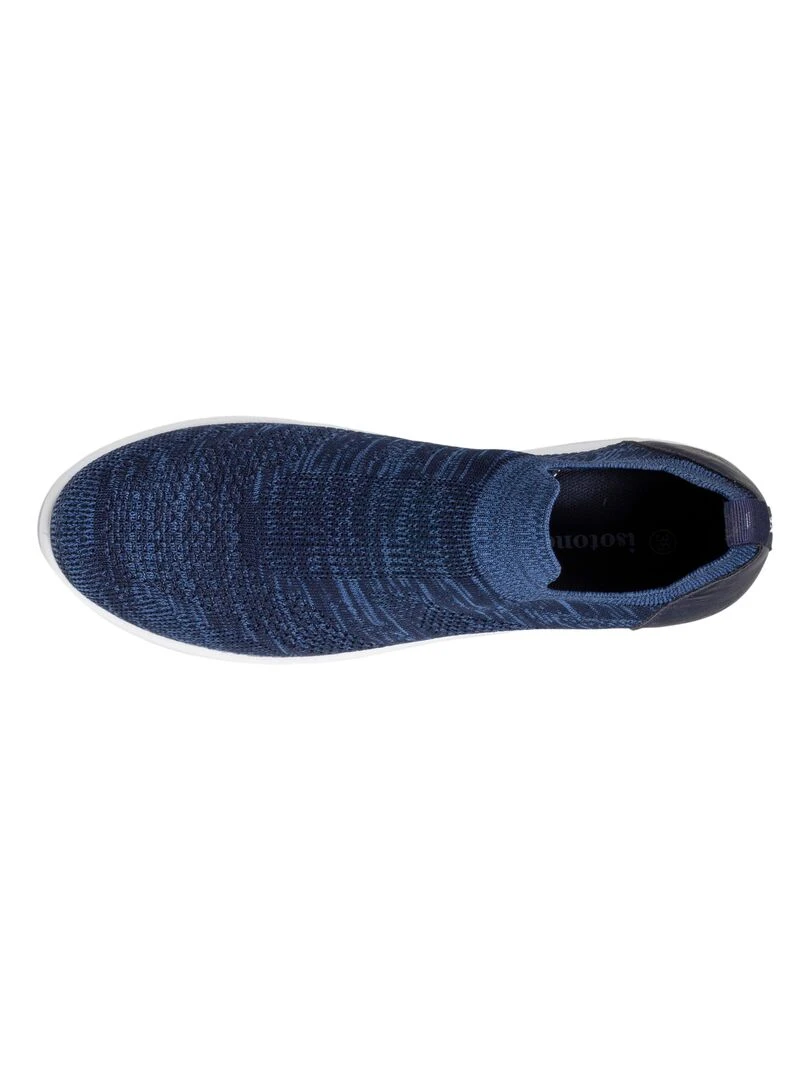 Baskets Confort Femme Slip on Marine Bleu marine