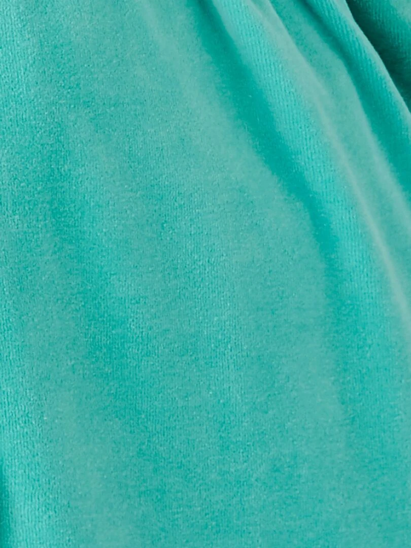 Robe de chambre maille velours   Damart   Bleu polaire