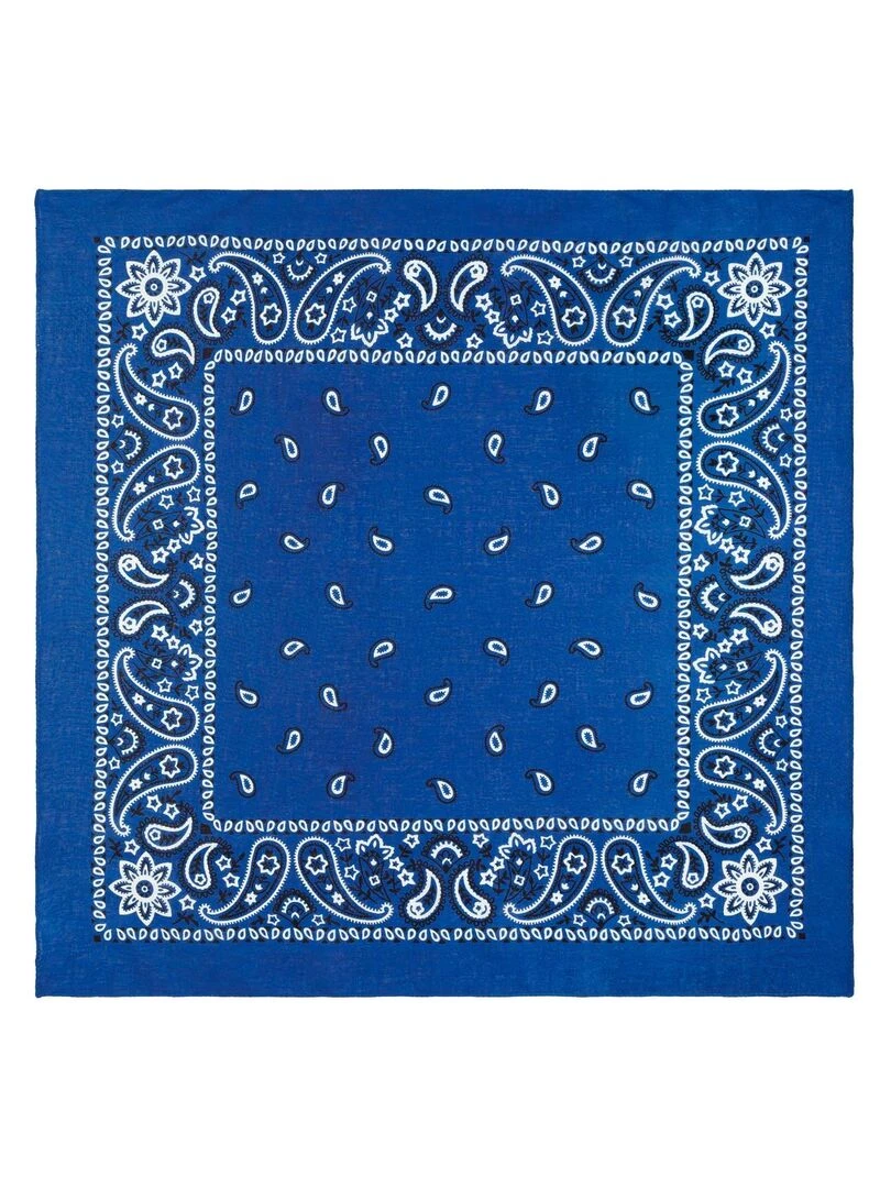 Bandana Coton U.S Premium   Bleu roi