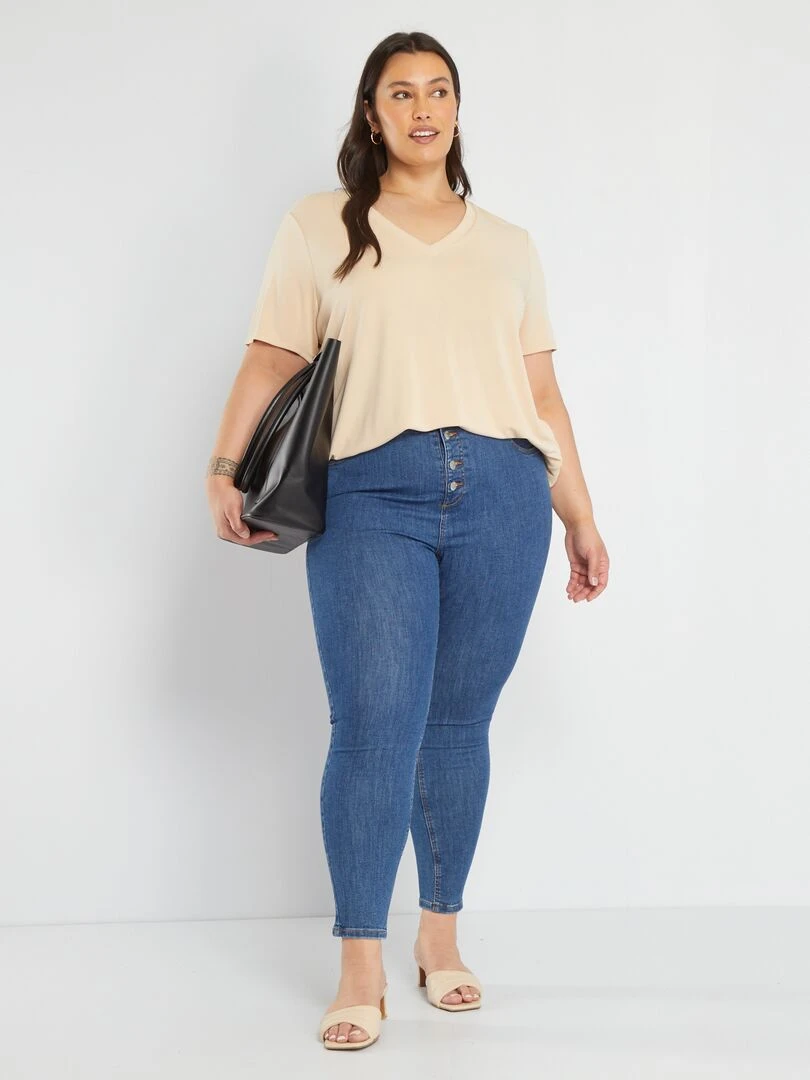 Jean skinny L34 Bleu