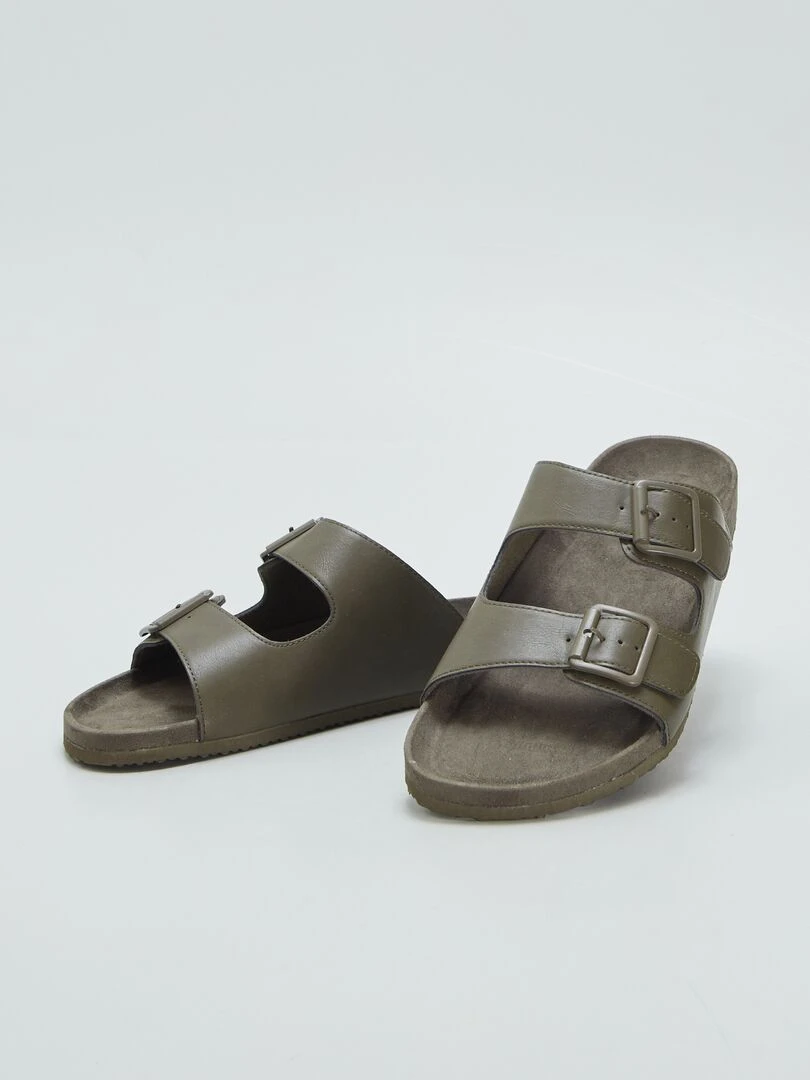 Sandales à double bride   Kaki