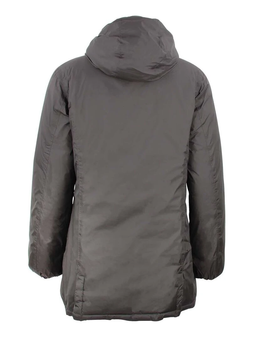 Doudoune longue réversible de ski femme AWILL   PEAK MOUNTAIN   Marron