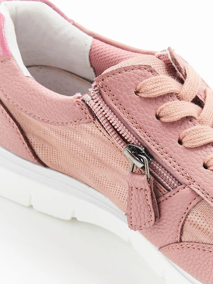 Baskets dessus irisé et texturé Amortyl   Damart   Rose