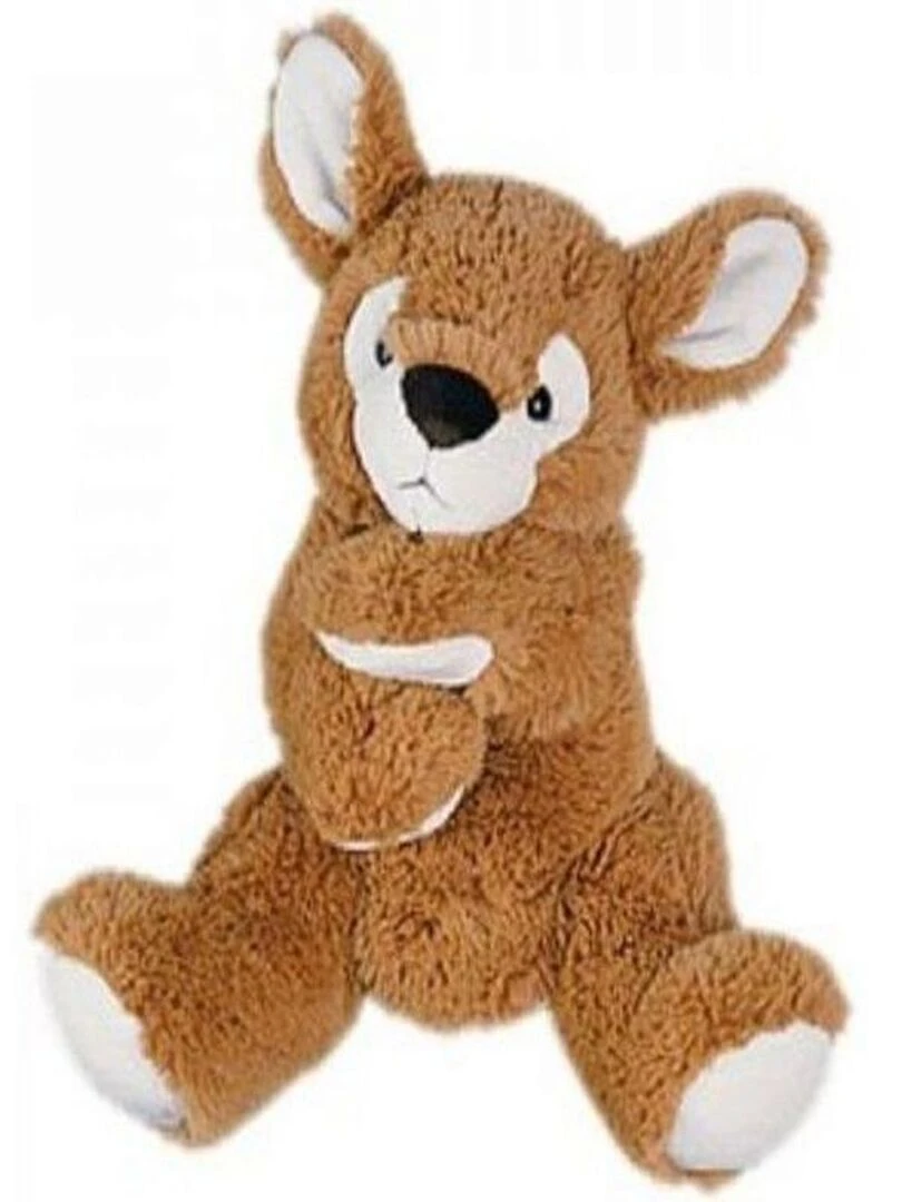 Doudou Histoire d'ours marionnette kangourou faon h : 25 cm dès la naissance ho1385 Marron
