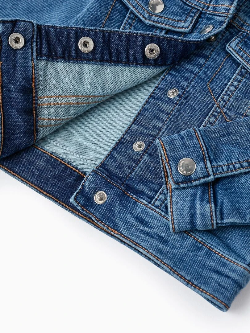 Veste en jean pour bébé fille  THE WAVE TRIBE   Bleu