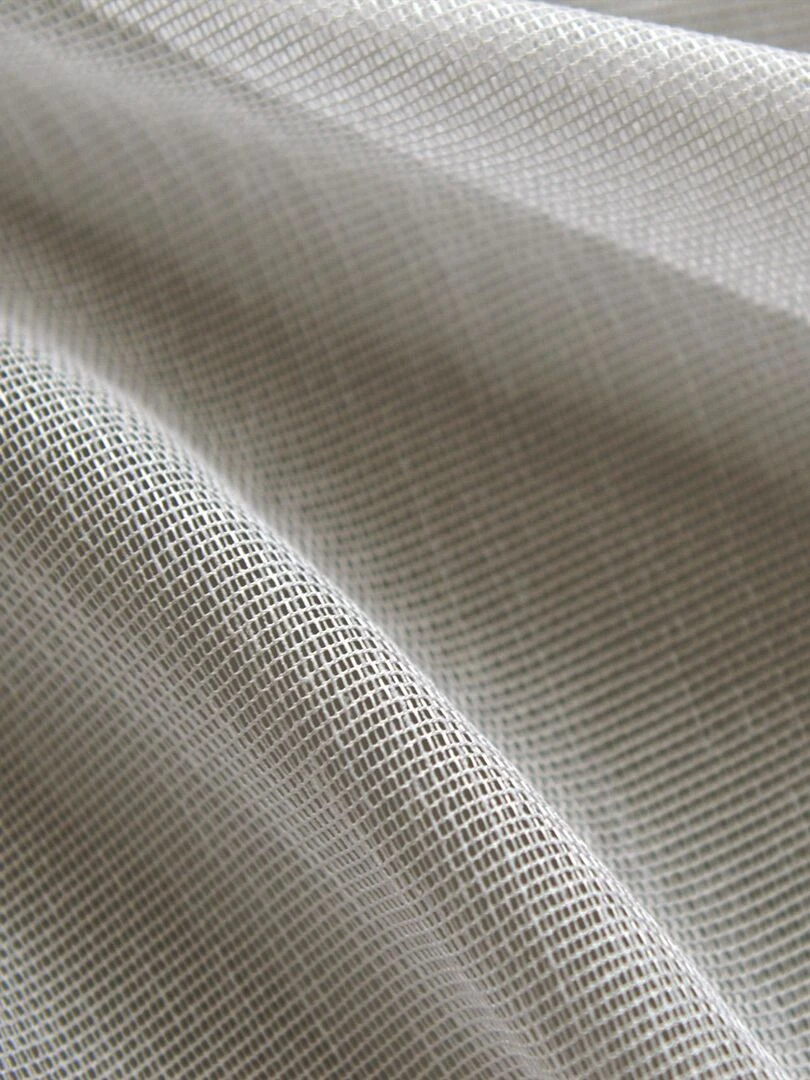 Voilage en étamine fantaisie à oeillet   Taupe