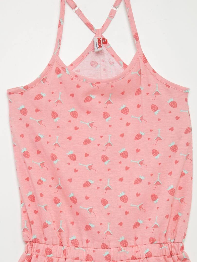 Combishort pyjama   Rose