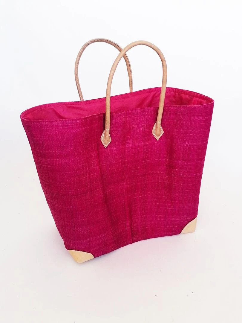 Panier Tamatave GM Fuchsia Rose