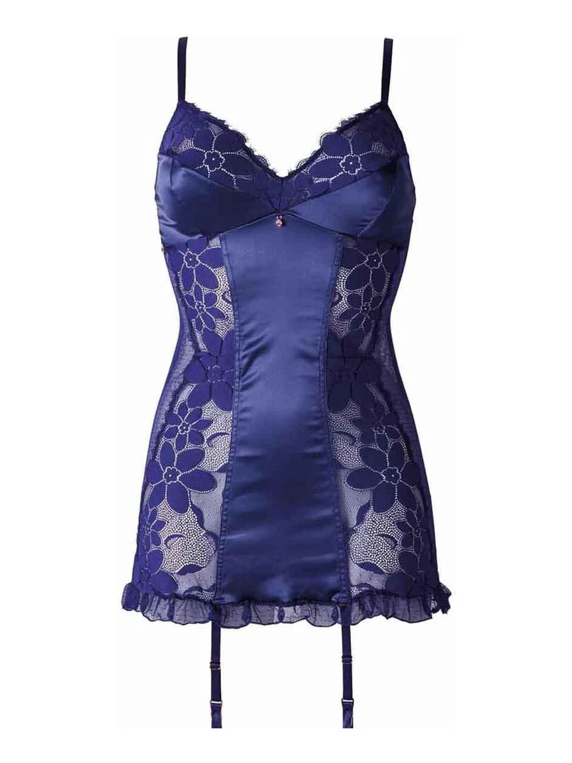 Babydoll BACKSTAGE Brigitte Bardot Lingerie Bleu