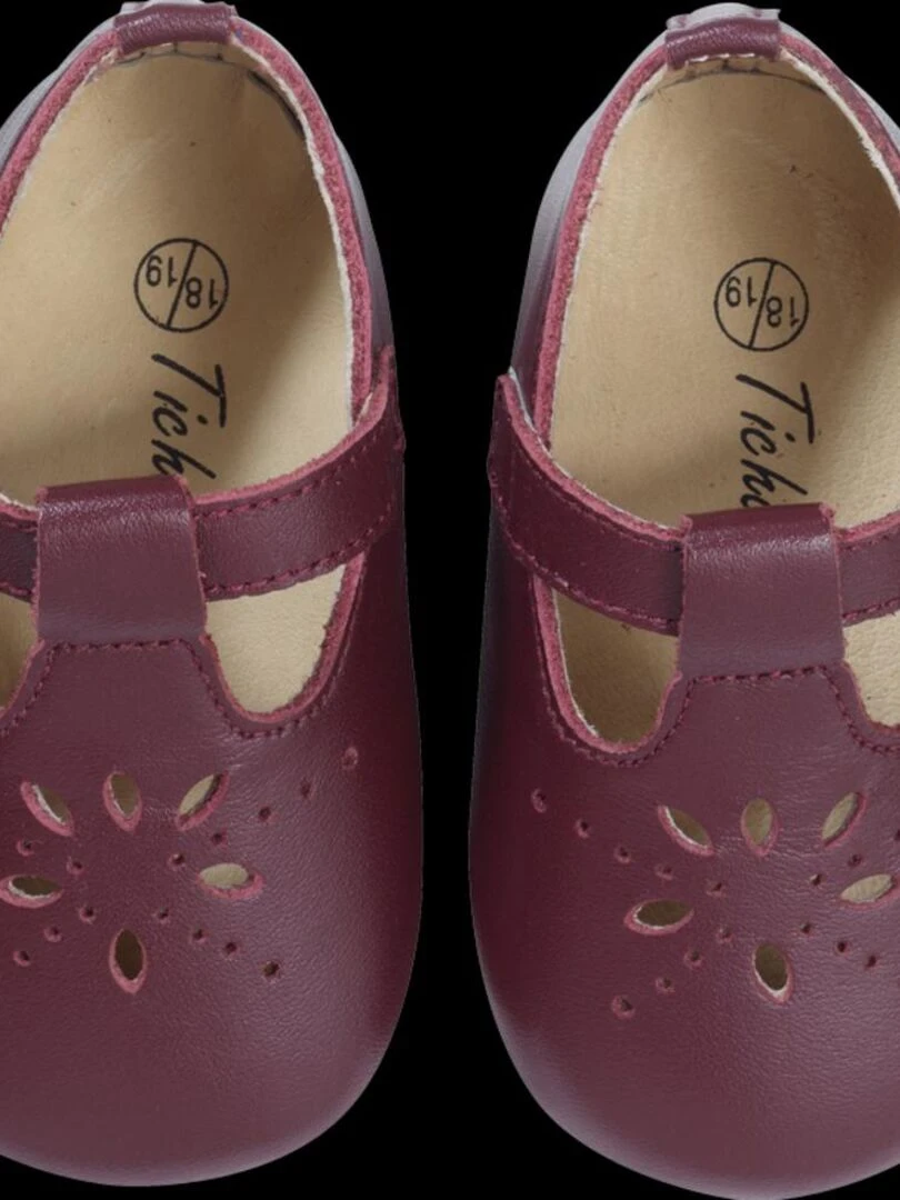 Salomé cuir souple Bordeaux