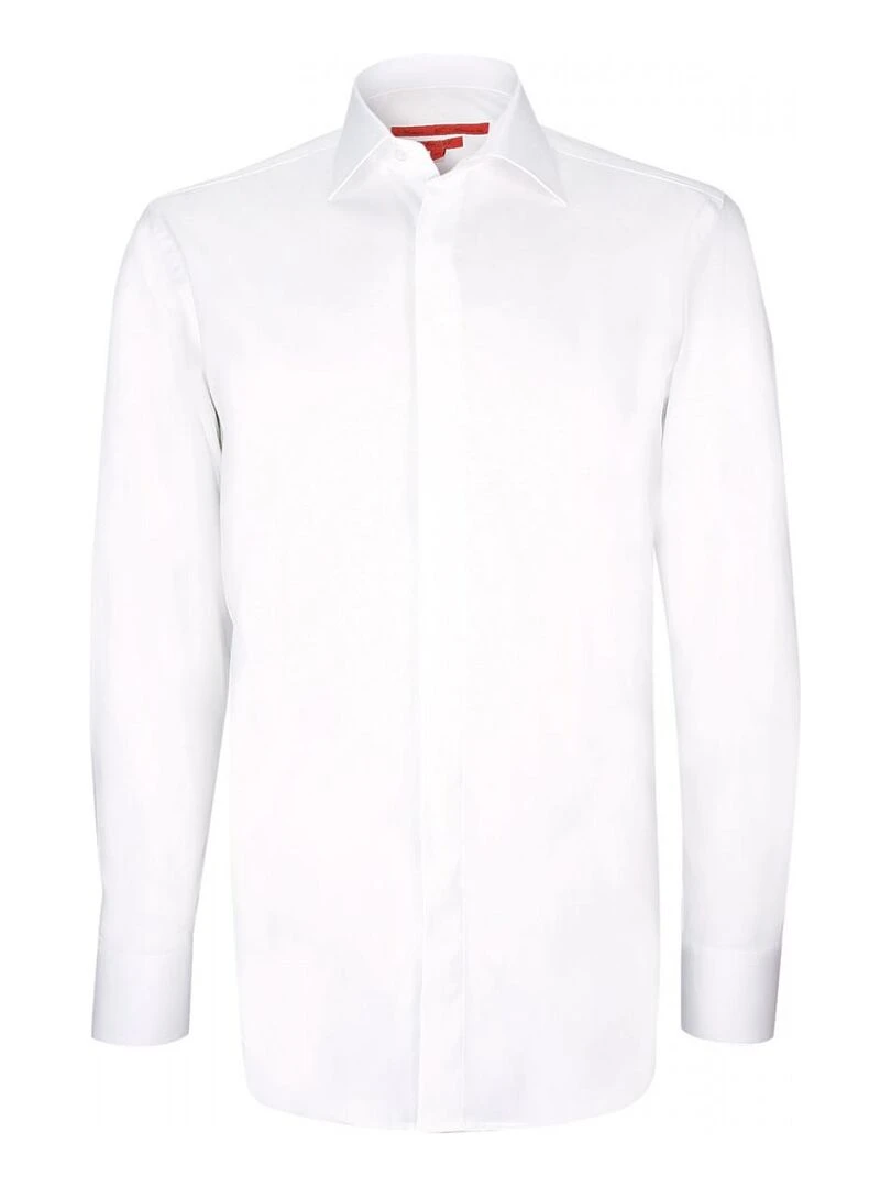 Chemise gorge cachée mode LUKE Blanc