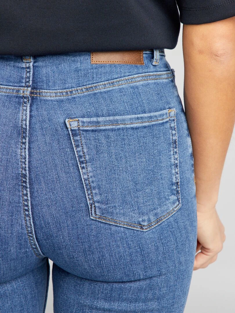 Jean skinny taille haute   Bleu