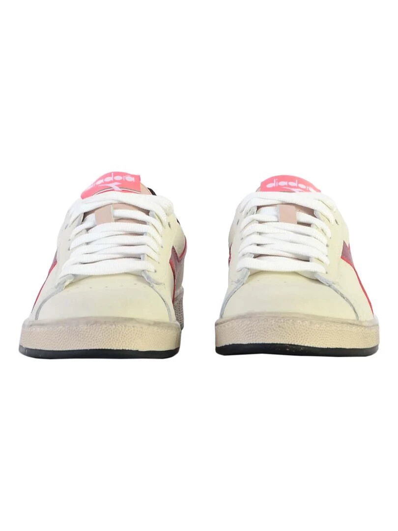 Basket Cuir Diadora Game Low Icona   Argent