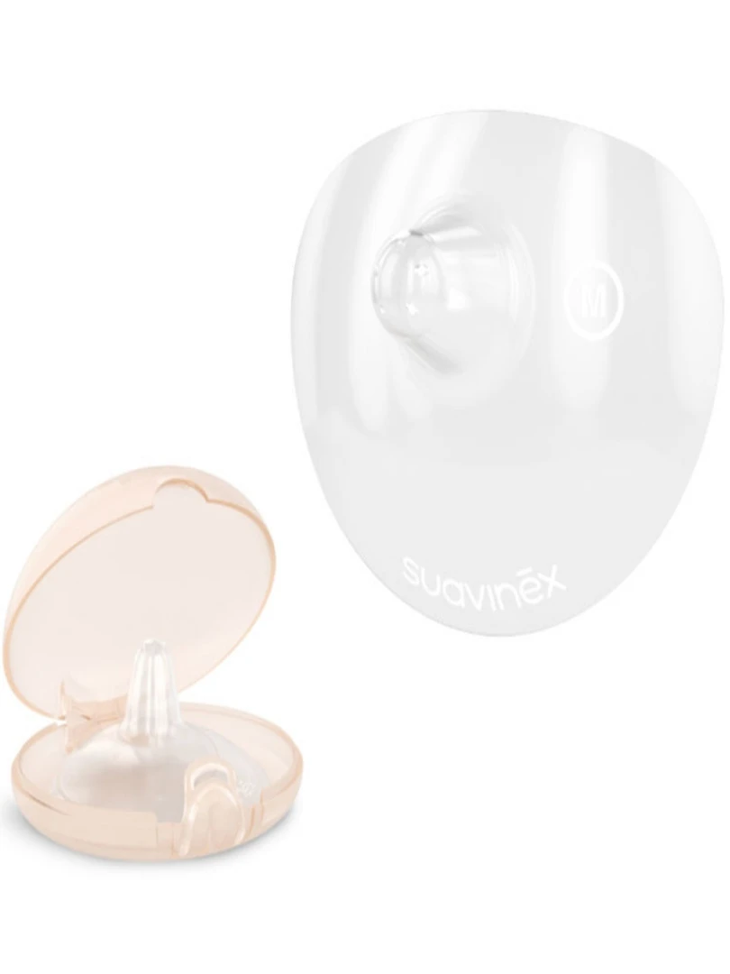 Lot de 2 bouts de sein en silicone (taille M) Rose