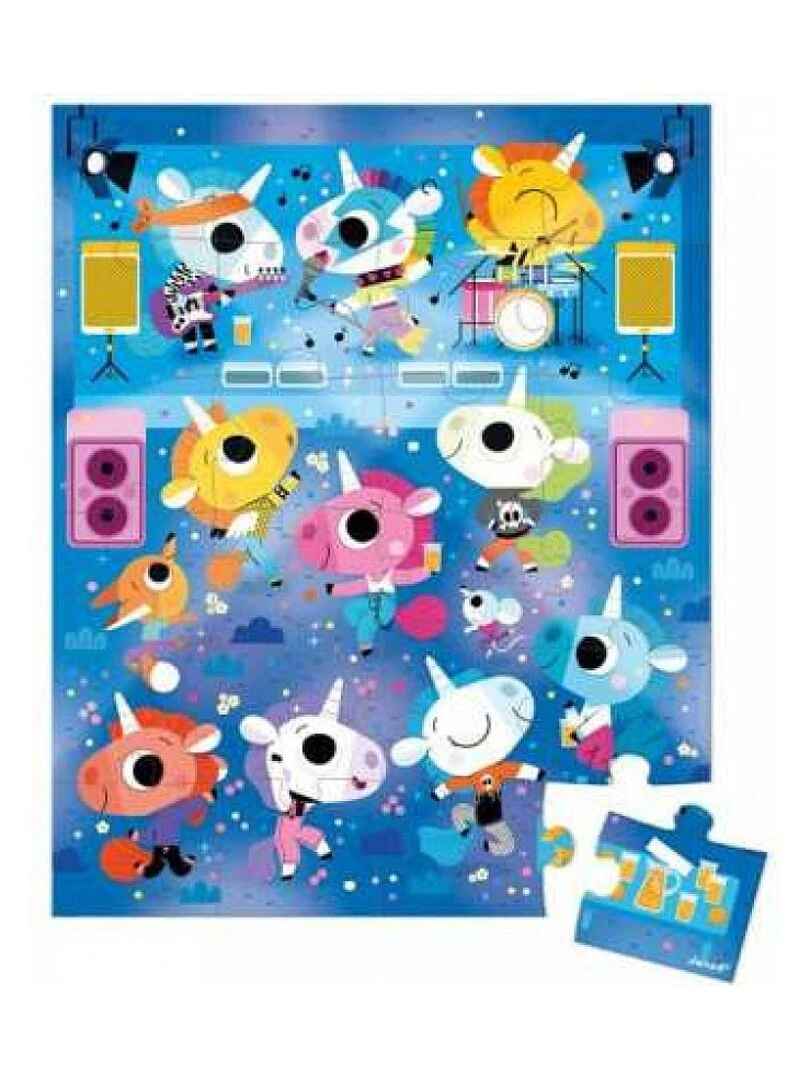 puzzle le concert rock des licornes 24 pieces N/A