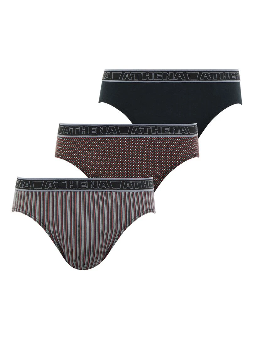 Lot de 3 slips homme Tonic Rouge
