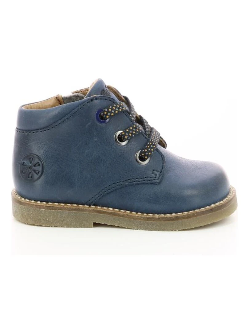 Bottillons Cuir Selas   Bleu marine