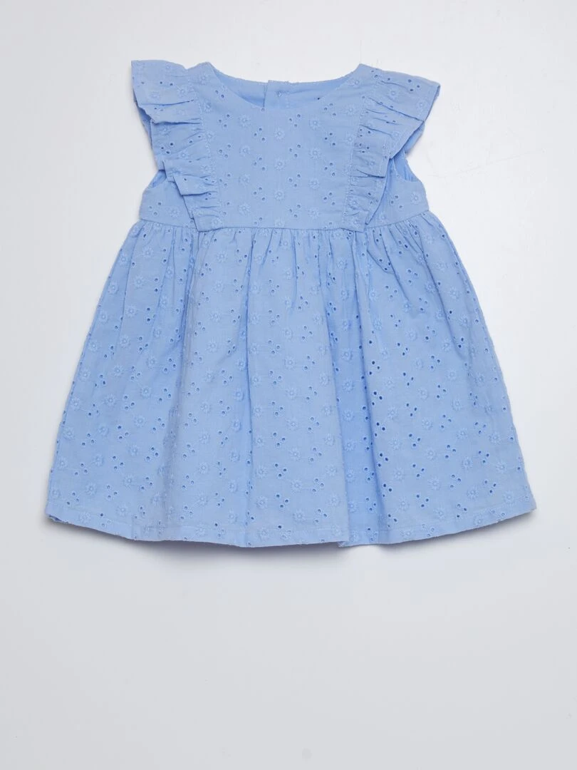 Robe avec broderies anglaises Bleu