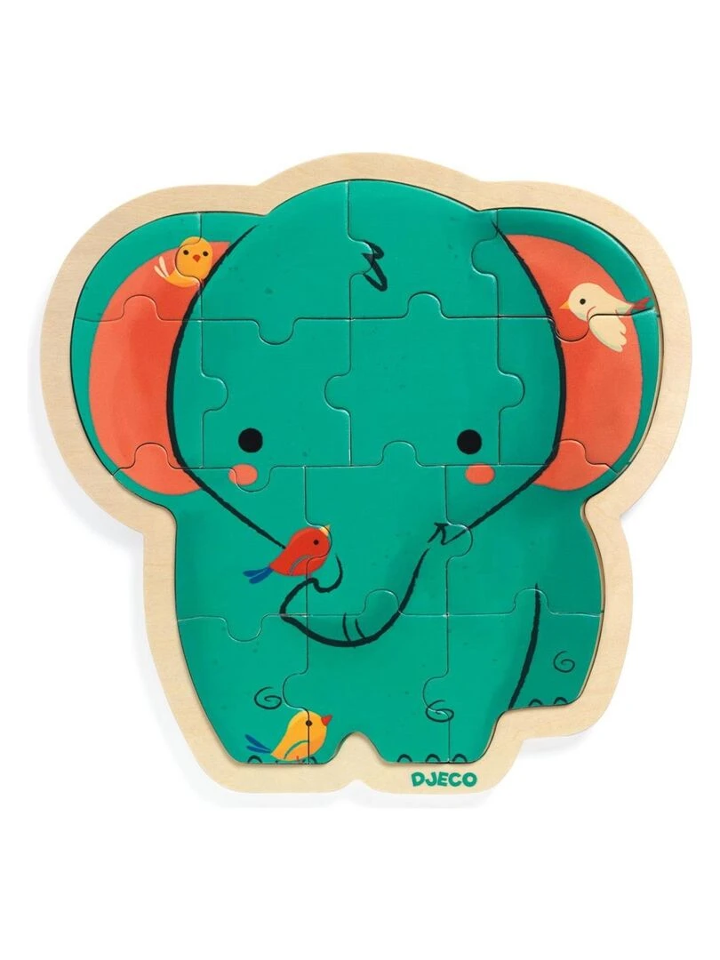 Puzzle en bois Éléphant   N/A