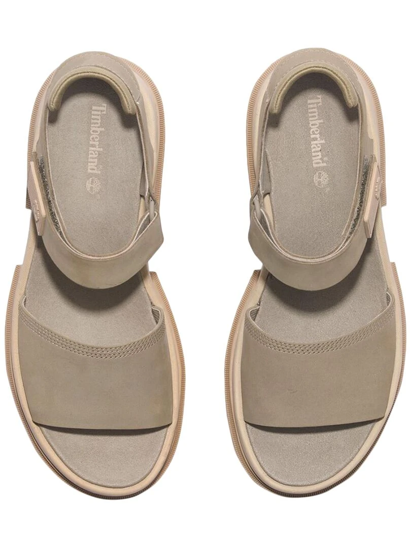 Sandales à Talon Cuir Timberland Everleigh   Gris