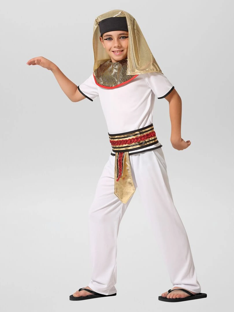 Déguisement style 'Egyptien' 4 pièces blanc
