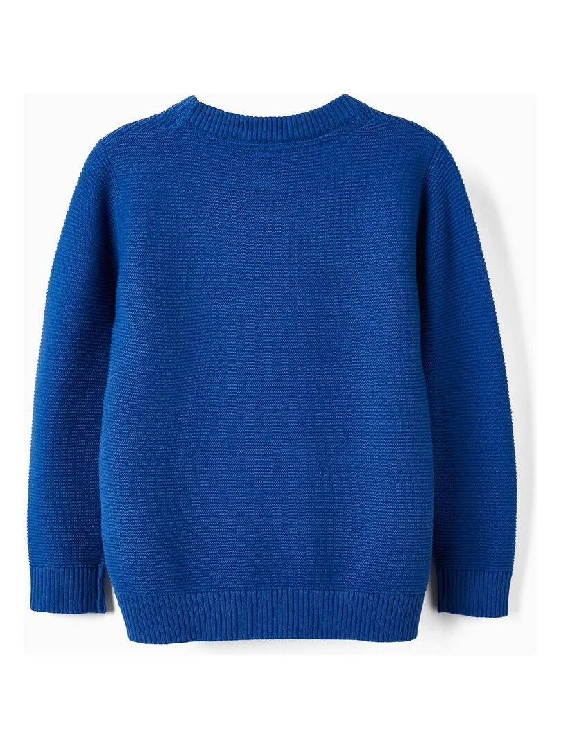Pull en Maille de Coton pour Garçon ATLANTIC COMPANY Bleu foncé