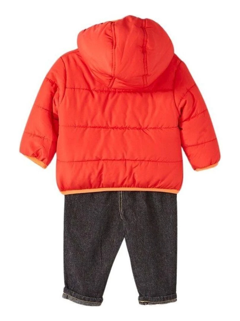 Lee Cooper   Ensemble ​​Veste t shirt pantalon bébé garçon Imprimé Logo   Rouge