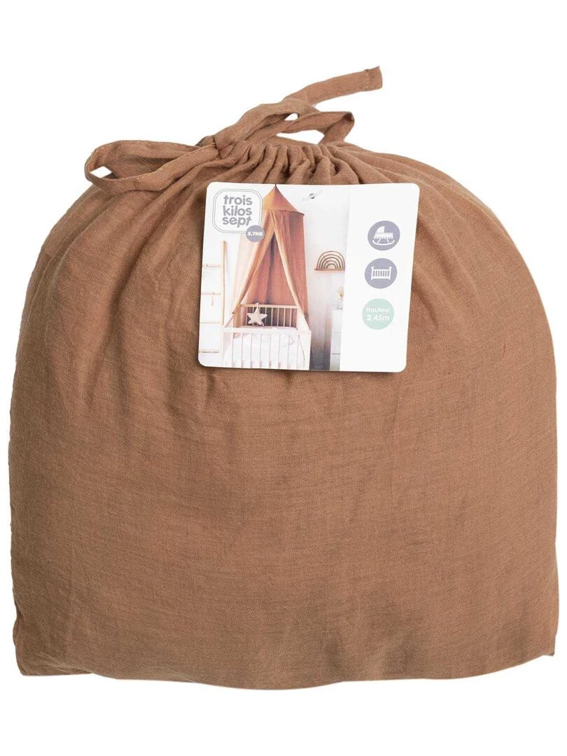 Ciel de lit bébé Trois Kilos Sept Marron clair