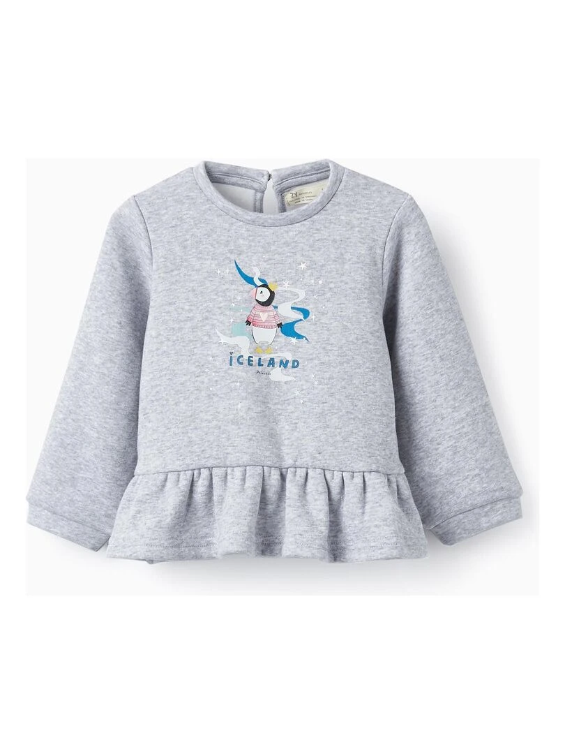 Pull en maille pour bébé fille 'Iceland' NORTHERN CALLING Gris clair