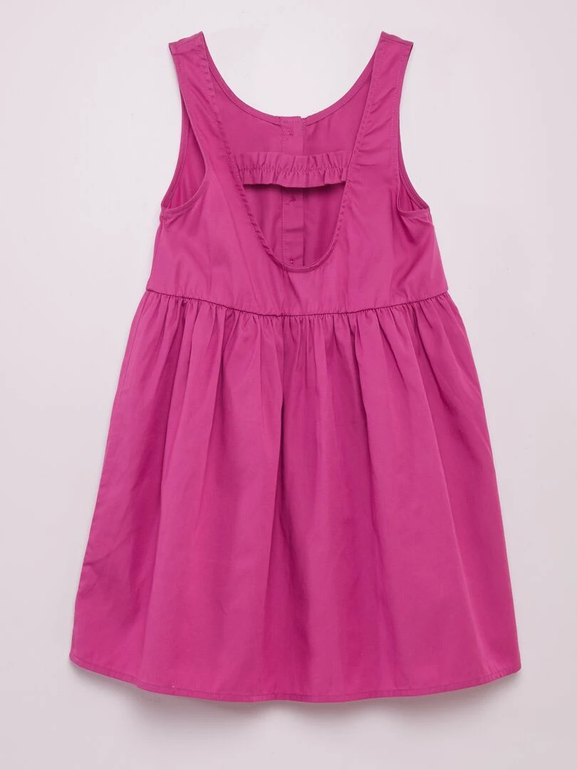 Robe sans manches à ouverture au dos Violet