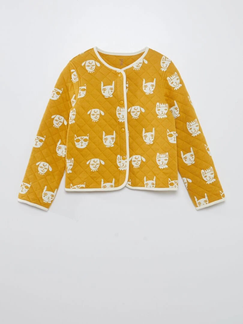 Veste en molleton matelassé X Little Bad Wolf   Jaune