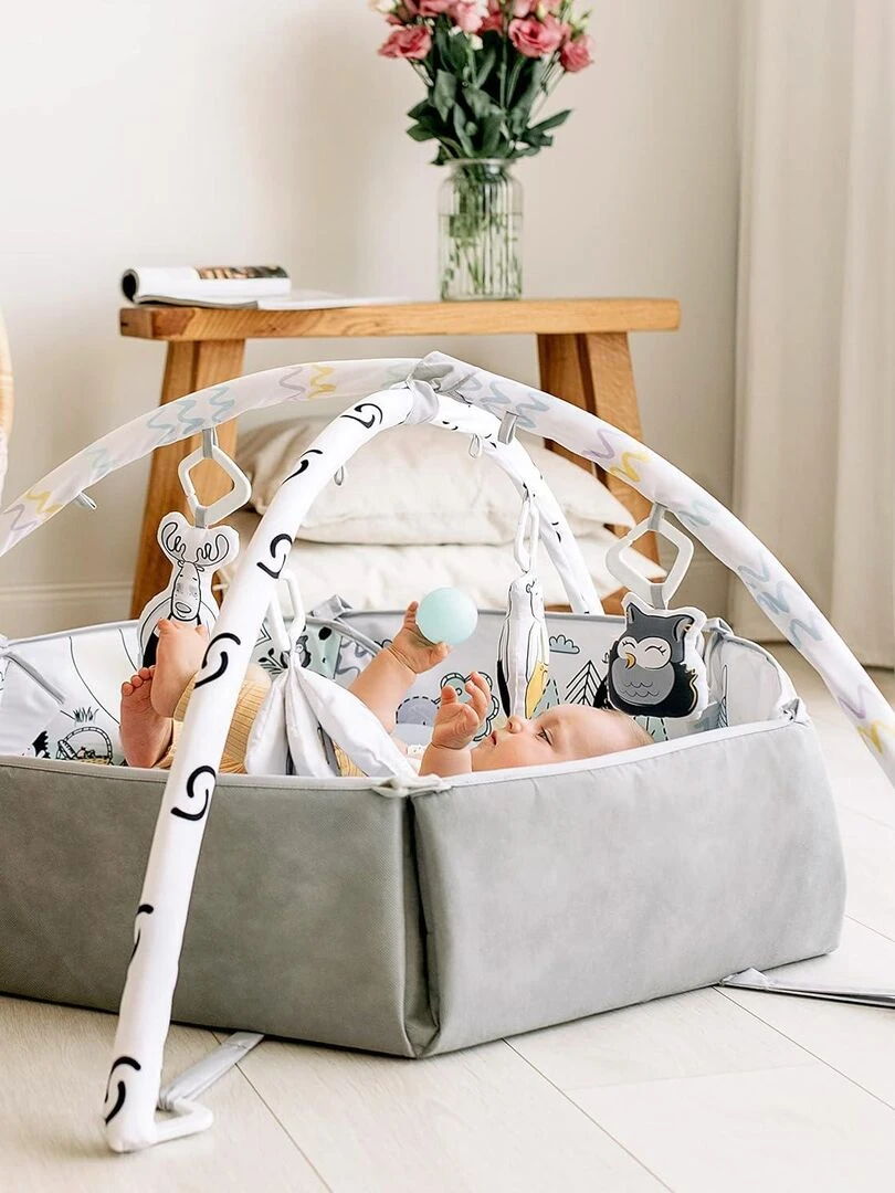 Tapis éducatif   d'éveil "Lykke"   Gris