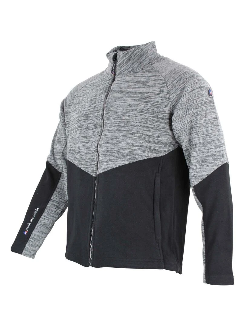 Blouson polaire homme CROCUS   PEAK MOUNTAIN   Gris clair