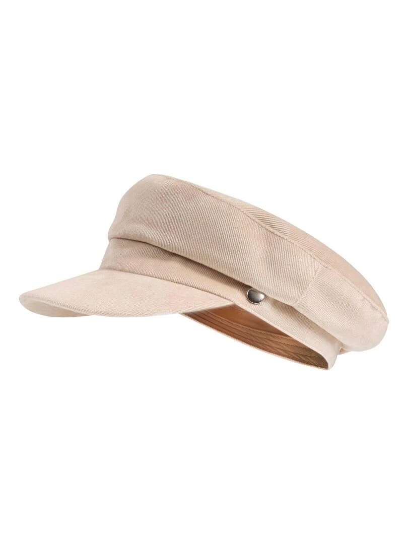 Casquette Gavroche Femme Beige Beige