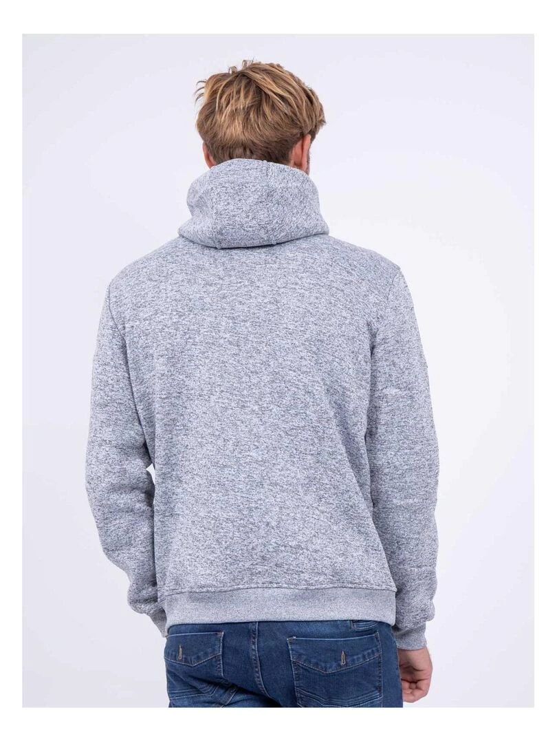 Sweat zippé col montant capuche WEMOVE Gris