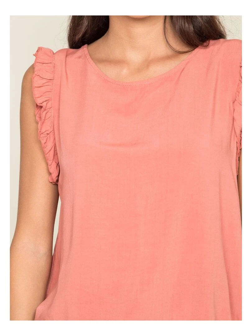 Top fluide FRESH   Rouge brique