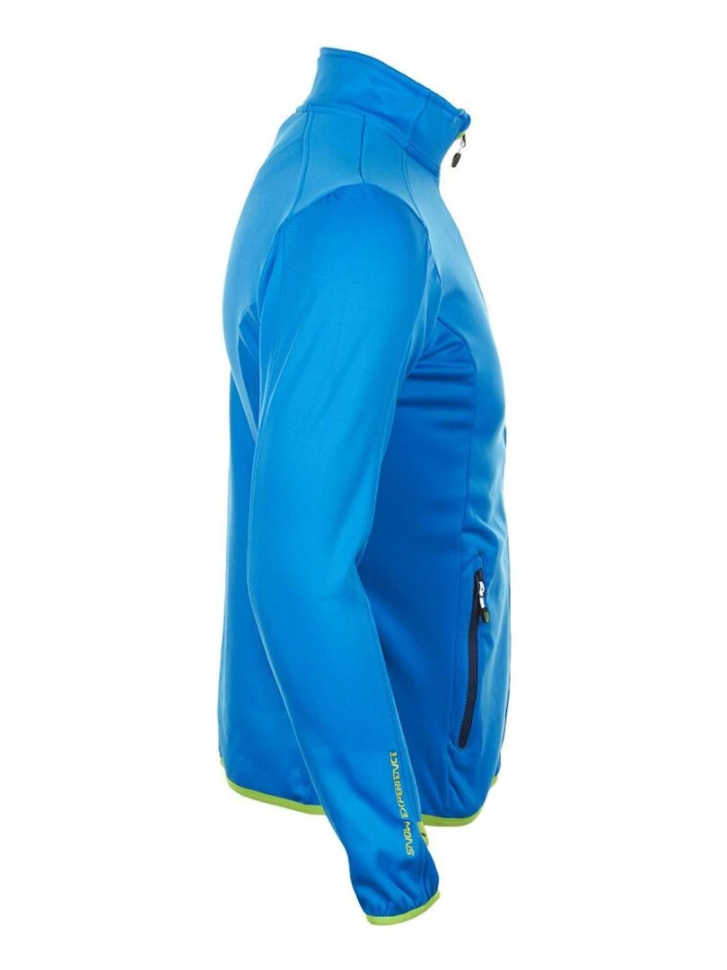 Blouson polar shell homme CLIMATE   PEAK MOUNTAIN   Bleu