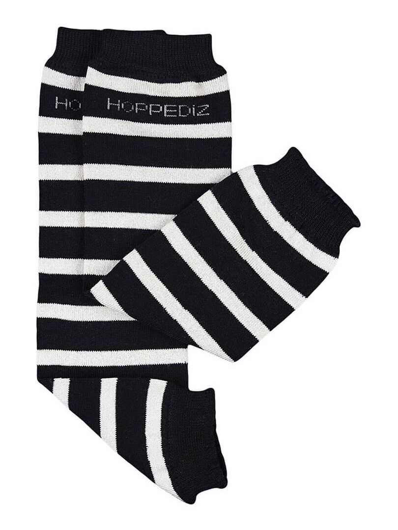 Hoppediz Jambières pour bébé en coton bio Noir Beige