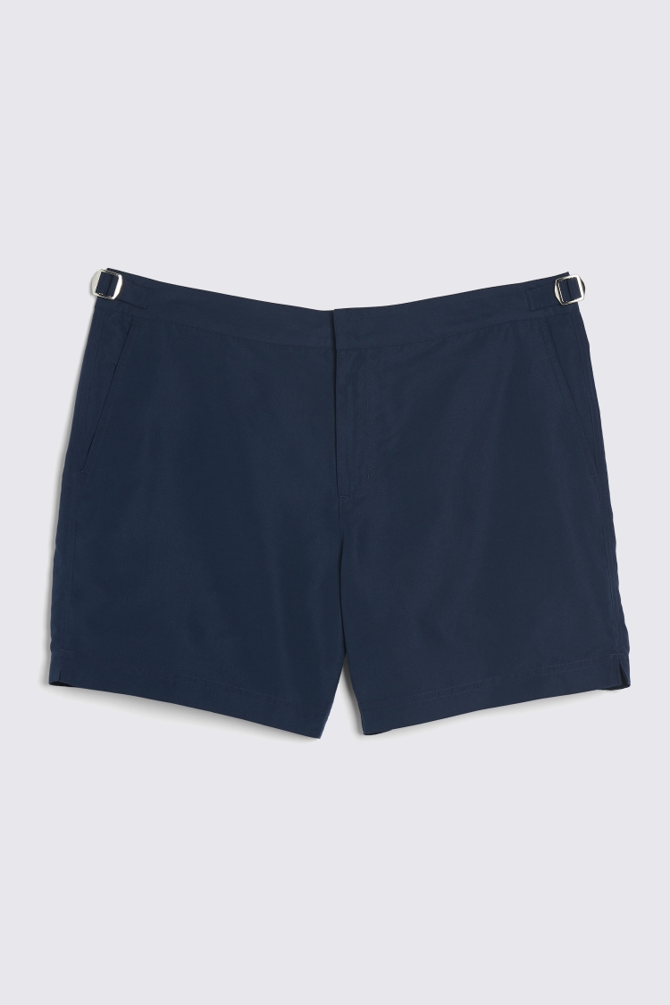 Navy Peached Smart Swim Shorts   Buy Online at Moss