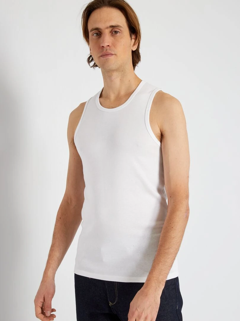 Lot de 2 débardeurs blanc
