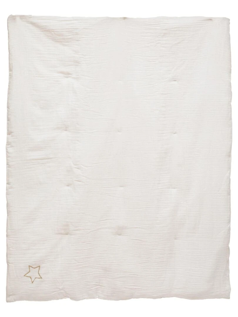 Edredon en gaze de coton Blanc