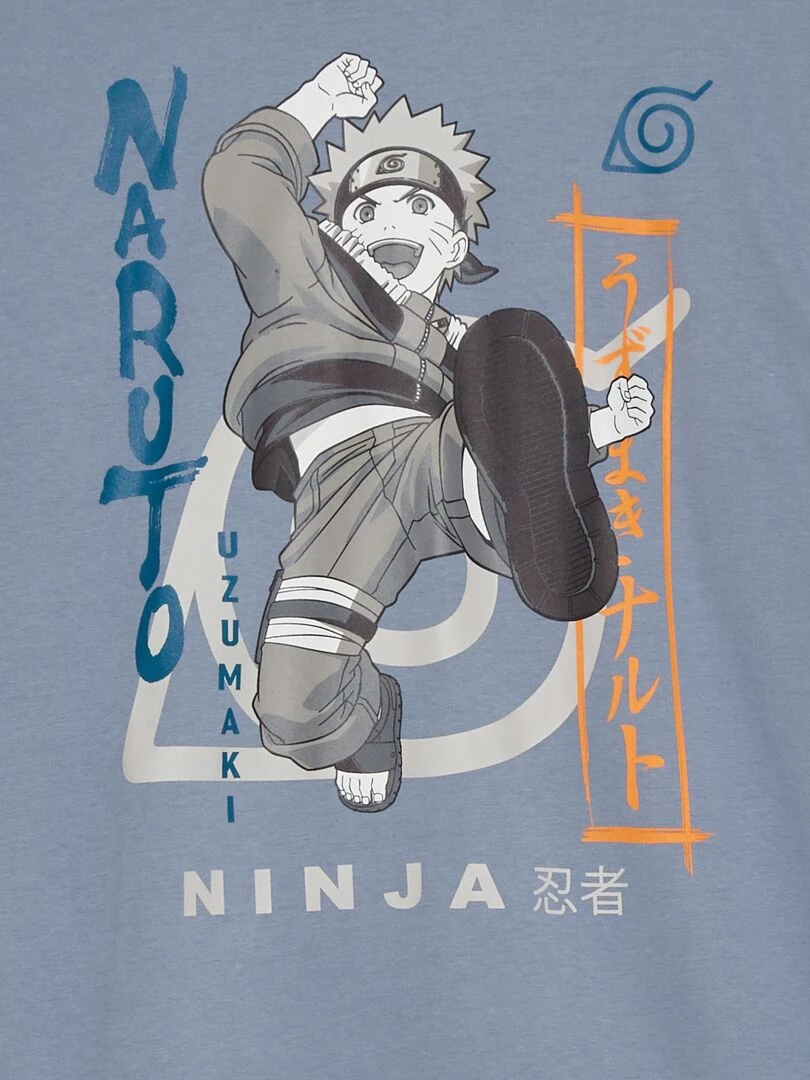 Pyjama long 'Naruto' 2 pièces Bleu gris