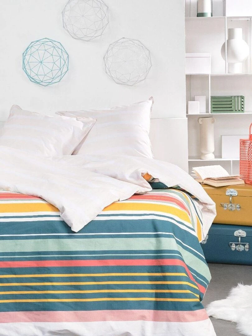 Parure de lit 'SUNSHINE ROMANE' 'TODAY' Blanc